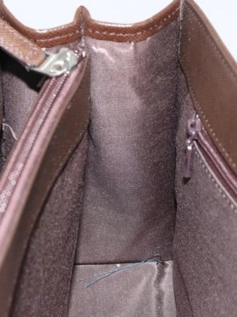 BURBERRY Nova Check Hand Bag Canvas Beige Silver Auth 158957A - Picture 12 of 16